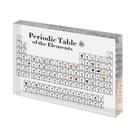 Tabela periódica Ukkroa com suporte acrílico de 83 elementos reais 15x11cm
