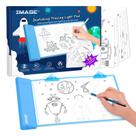 Tabla luminosa para calcar con iluminación 21x30 cm para niños a pilas