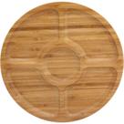Table Petisqueira 2X25X25Cm Bambu Natural Com 5 Divisoes Table Petisqueira 2X25X25Cm Bambu Natural Com 5 Divisoes