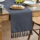 Table Runner Artoid Mode 33x229 cm, borla cinza grafite