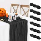 Table Runner BLUETOP Halloween Black Gauze 35x120cm, pacote com 6