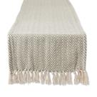 Table Runner DII Woven Basic Chevron 15x72 polegadas de alcachofra