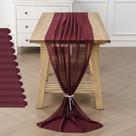 Table Runner Flohar Chiffon 29 x 300 cm Sheer Romantic, pacote com 12