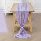 Table Runner flohar Chiffon 29x300cm Sheer Romantic Lavender