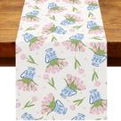 Table Runner Heyfary Chinoiserie Tulip Blue Toile 33x183cm
