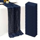 Table Runner Seveups azul marinho 55x300 cm, pacote com 20