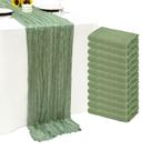 Table Runner Seveups, pacote com 12 unidades, verde sálvia, 55x300 cm, poliéster
