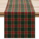 Table Runner Softalker 33x274 cm Green Buffalo Plaid Xmas