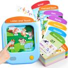 Tablet de aprendizagem JoyCat Kids de 2 a 6 anos com 156 cartões flash