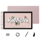 Tablet de desenho HUION Kamvas 13 (Gen 3) com tela rosa