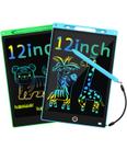 Tablet de escrita LCD Dirrelo de 12 polegadas para crianças com caneta Stylus, pacote com 2