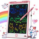 Tablet de escrita LCD Hockvill para crianças de 8,8 polegadas rosa+3Y