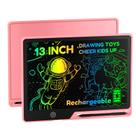 Tablet de escrita LCD POPERFUN recarregável de 13 polegadas rosa