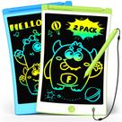 Tablet de escrita LCD TEKFUN, cartão Doodle apagável de 8,5 polegadas, pacote com 2 Tablet de escrita LCD TEKFUN, cartão Doodle apagável de 8,5 polegadas, pacote com 2