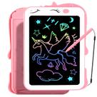 Tablet de escrita LCD Teriph Unicorn Girl 8,5 polegadas para crianças de 2 a 8 anos