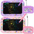 Tablet de escrita LCD Urcoobela de 10 polegadas para crianças, pacote com 2 unidades rosa e roxo