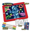 Tablet de escrita LED, iluminação eletrônica, aprendizagem 3D, desenho educativo, quadro de escrita para crianças em idade préescolar