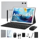 Tablet DOMATON Android 14 - 10 Polegadas, 8GB+64GB (Expansível até 1TB) - Prata