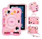 Tablet Infantil 64GB Android 13 4GB RAM Quadcore, Câmera 4MP, WiFi, YouTube Kids, Play Store Diversão e Aprendizado