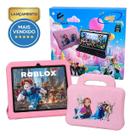 Tablet Infantil Kids 4RAM 64GB com Capa Protetora, Alça, Pelicula com Android 13.0 Aplicativo de Controle parental, Jogos ja Instalados