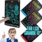 Tablet Infantil Lcd Para Desenhar Escrever Lousa Mágica Educativa Caneta Grande Colorida