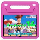 Tablet Infantil WXUNJA Android 14 - 10.1" - 64GB + 1TB Expansível - Vermelho