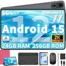 Tablet QDDQ 2025 Android 15 12" 24 GB RAM 256 GB ROM 1 TB rosa