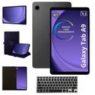 Tablet Samsung Galaxy Wifi X110 A9 Grafite 128GB 8GB Ram 8.7 Com Teclado Preto Bluetooth e Capa Giratória