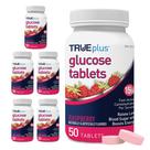 Tabletas de glucosa TRUEplus sabor frambuesa 50 tabletas x 6
