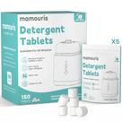 Tabletes Detergentes Mamouris 150 Unidades para Lavadora de Mamadeiras