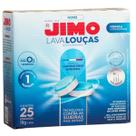 Tabletes LavaLouças Multicamadas Jimo 25 Unidades Limpeza Profunda, Desengordura e Brilho em Um Só Produto, Uso Diário