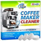 Tablets de limpeza descalcificadora para máquina de café True Fresh, pacote com 24