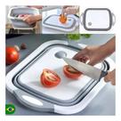 Tábua Bacia Cesta Retrátil Silicone Multifuncional Cozinha