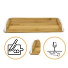 Tabua Bandeja Com Alca Linha Istambul 34x12cm Bambu Para Servir Decorar Tabua Bandeja Com Alca Linha Istambul 34x12cm Bambu Para Servir Decorar