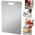Tabua Corte aço inox Para Cozinha Taboa Churrasco Carne 29 X 20 Lisa