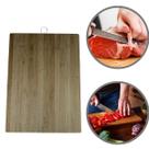 Tabua Corte De Carne Peixe Bambu Churrasco Cozinha 36 X 26