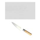 Tabua Corte LISA branca 50x30 - Polietileno - com faca Sushi Tabua Corte LISA branca 50x30 - Polietileno - com faca Sushi