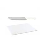 Tabua Corte LISA branca 50x30 Polietileno faca Branca 10 pol Tabua Corte LISA branca 50x30 Polietileno faca Branca 10 pol