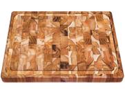 Tábua Cubus para Churrasco Retangular em Madeira Teca 50x38 cm Tramontina