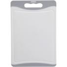 TÁBUA CULINÁRIA 1x36x25cm PLÁSTICO CINZA ANTIDERRAPANTE