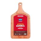 Tabua De Bamboo Para Corte Churrasco C Cabo 38,5cm x 20,5cm