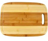 Tábua De Bambu 34cm Oval Para Corte Churrasco Legumes Com Pegador