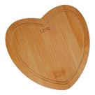 Tabua de Bambu Heart 17cm x 16,5cm x 1cm Lyor de Coração Tabua de Bambu Heart 17cm x 16,5cm x 1cm Lyor de Coração