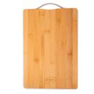 Tábua De Bambu Retangular Duradoura 32x21 Com Alça Para Cortar Carne Legumes