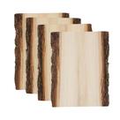 Tábua de Basswood com Borda Natural 4 Unidades 1,75x18x28 cm