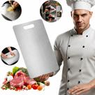 Tábua de Carne Aço Inox Titânio Para Cozinha Churrasco Carnes Legumes Tábua de Carne Aço Inox Titânio Para Cozinha Churrasco Carnes Legumes