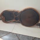 Tábua de carne rústica de ipê