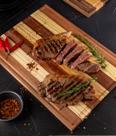 Tábua de Churrasco para Cortar Carne Grande 35x24cm Madeira