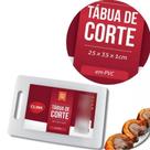 Tabua De Cortar Carne Churrasco Legumes Cozinha Pcv Branca Higiênica