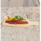 Tábua de Cortar Carne em Madeira Com Alça 16x35cm